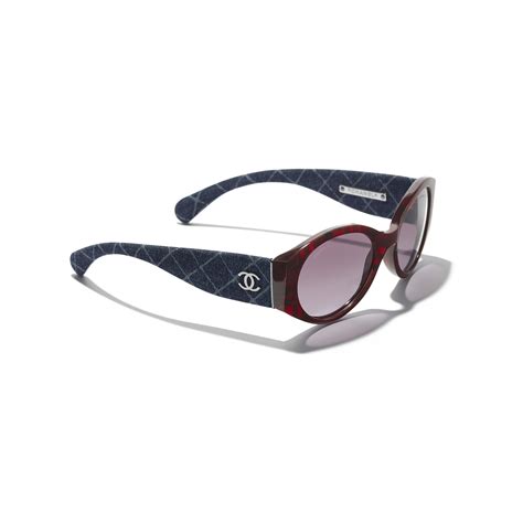 chanel oval sunglasses denim|chanel bow sunglasses.